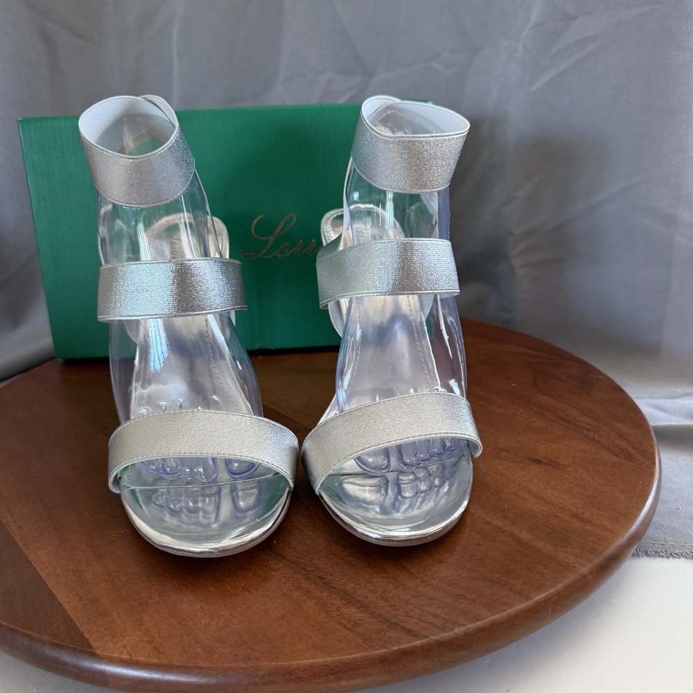 Lauren Lorraine Dallas Ankle Strap 4" Stiletto Sandals‎ Shoes Women's Size 11 - Picture 3 of 13
